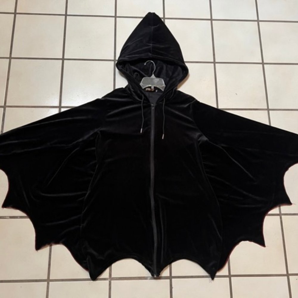 New Without Tags Soft "Velvet" Bat Wings Hoodie